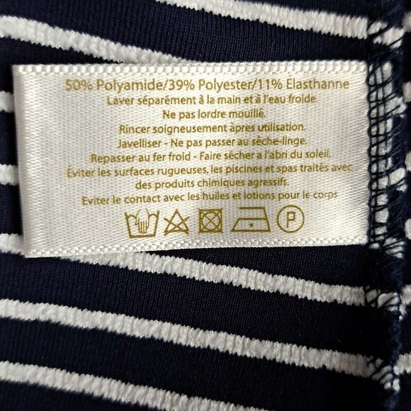 HEIDI KLEIN Striped Halter Maxi Dress Small Resort Blue & White Backless V-neck - Picture 11 of 13